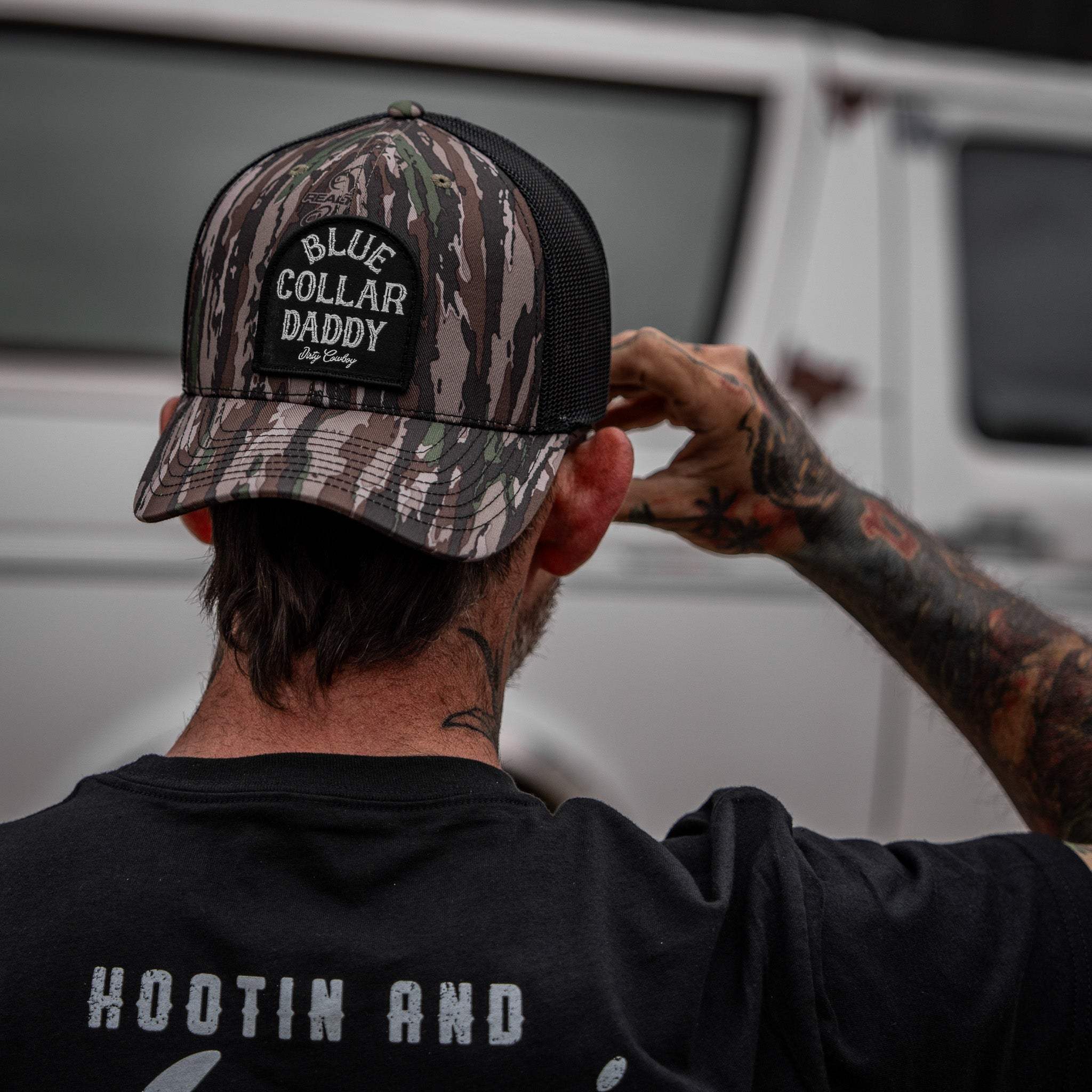 Blue Collar Daddy Patch Snapback Hat - Image 12