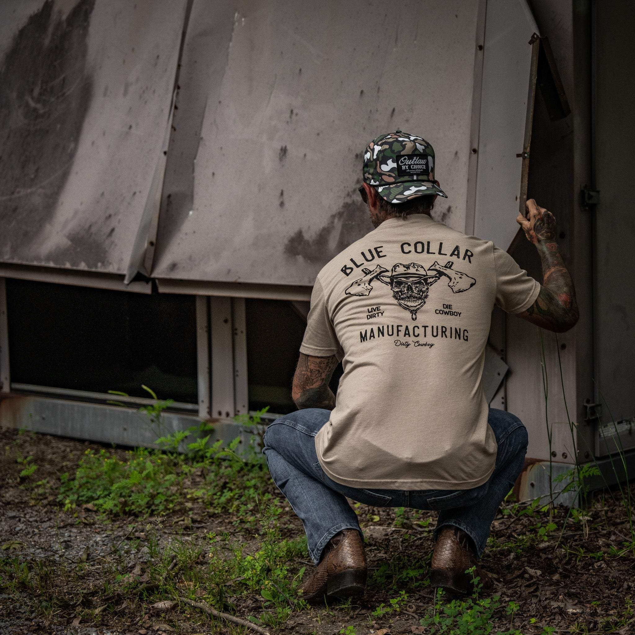 Blue Collar Hatchet Men's T-Shirt - Image 27
