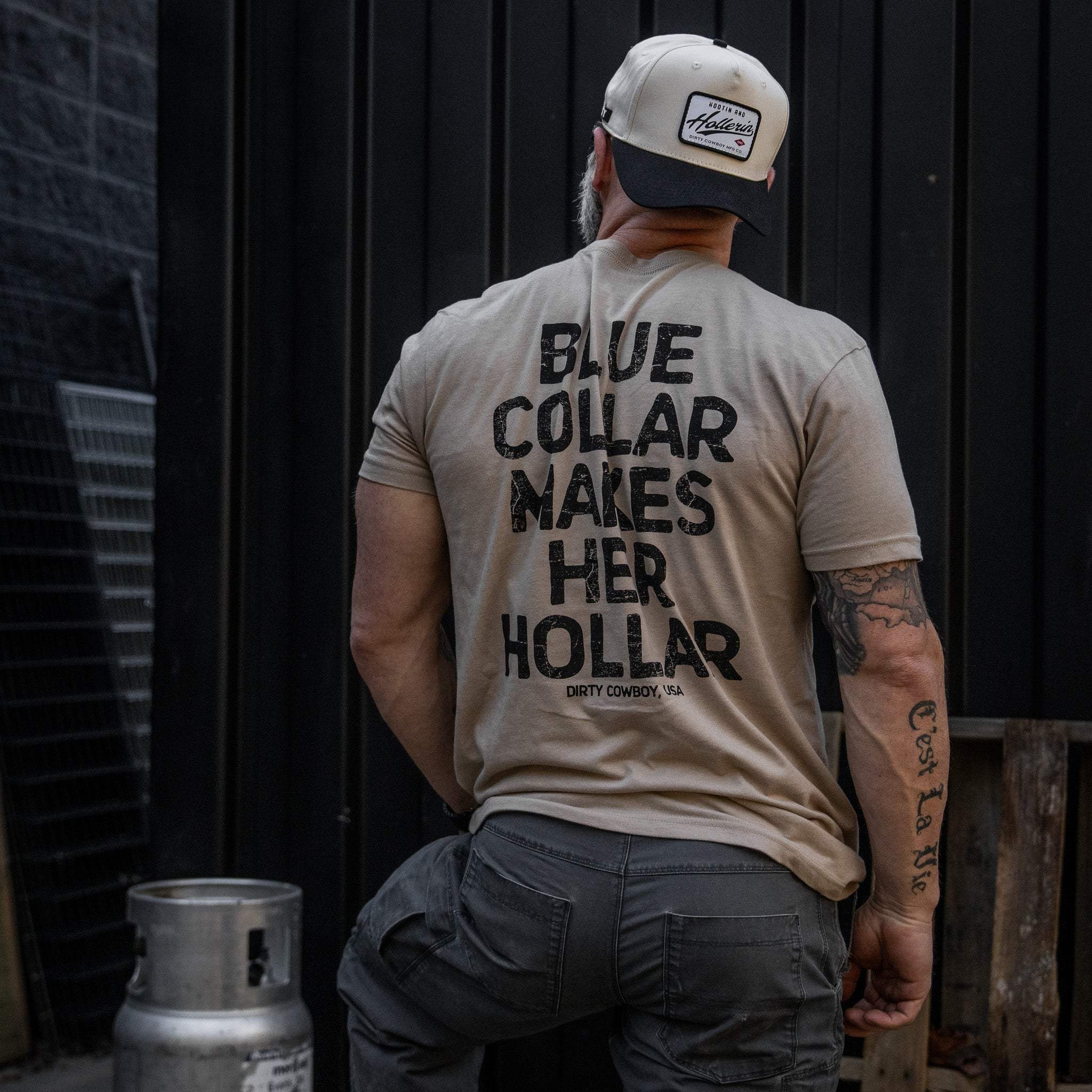 Blue Collar Makes Her Hollar Men's T-Shirt - Image 19