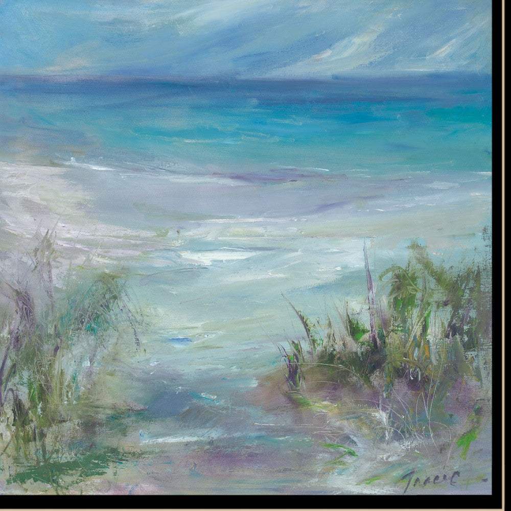 Blue Horizons 3 Black Framed Print Wall Art - Image 3