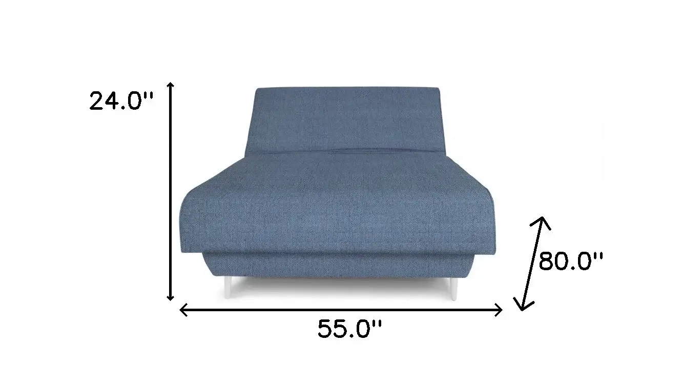 Blue Jeans and Blue Full Adjustable Upholstered Polyester No Bed Frame with Mattress - Image 5