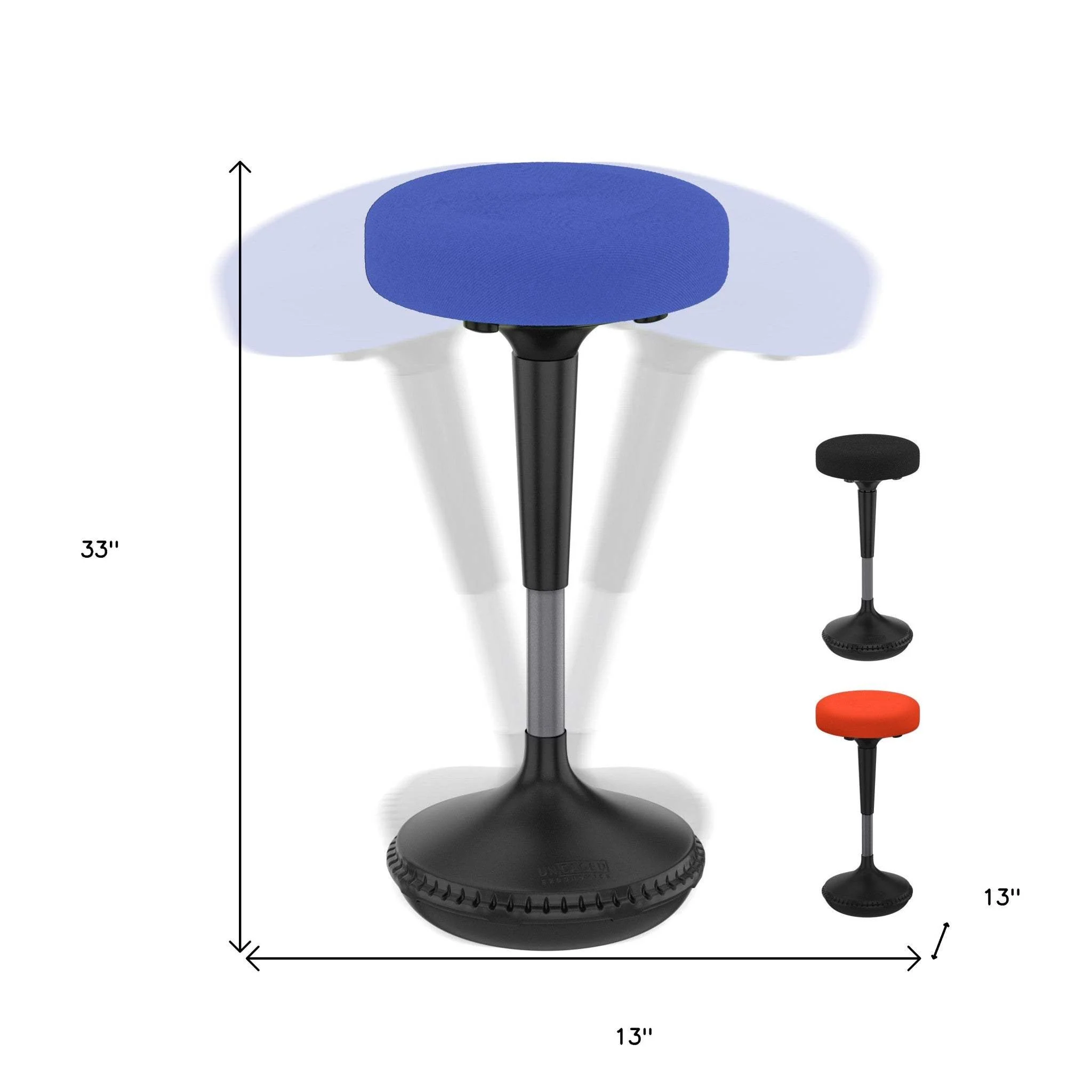 Blue Tall Swivel Active Balance Chair - Image 5