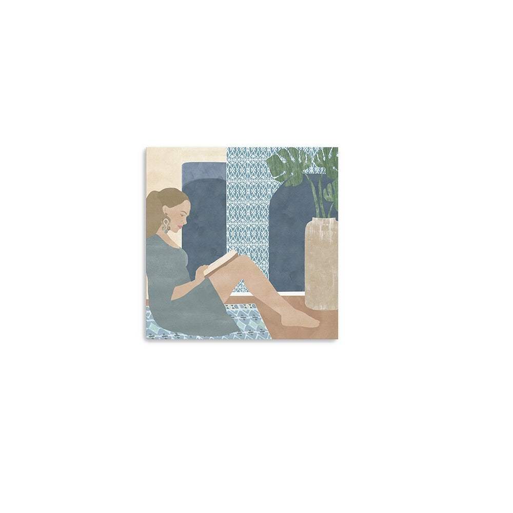 Bohemian Book Lady Unframed Print Wall Art - Image 9