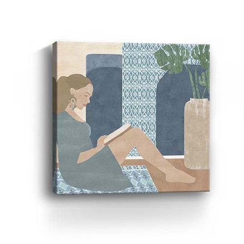 Bohemian Book Lady Unframed Print Wall Art - Image 6