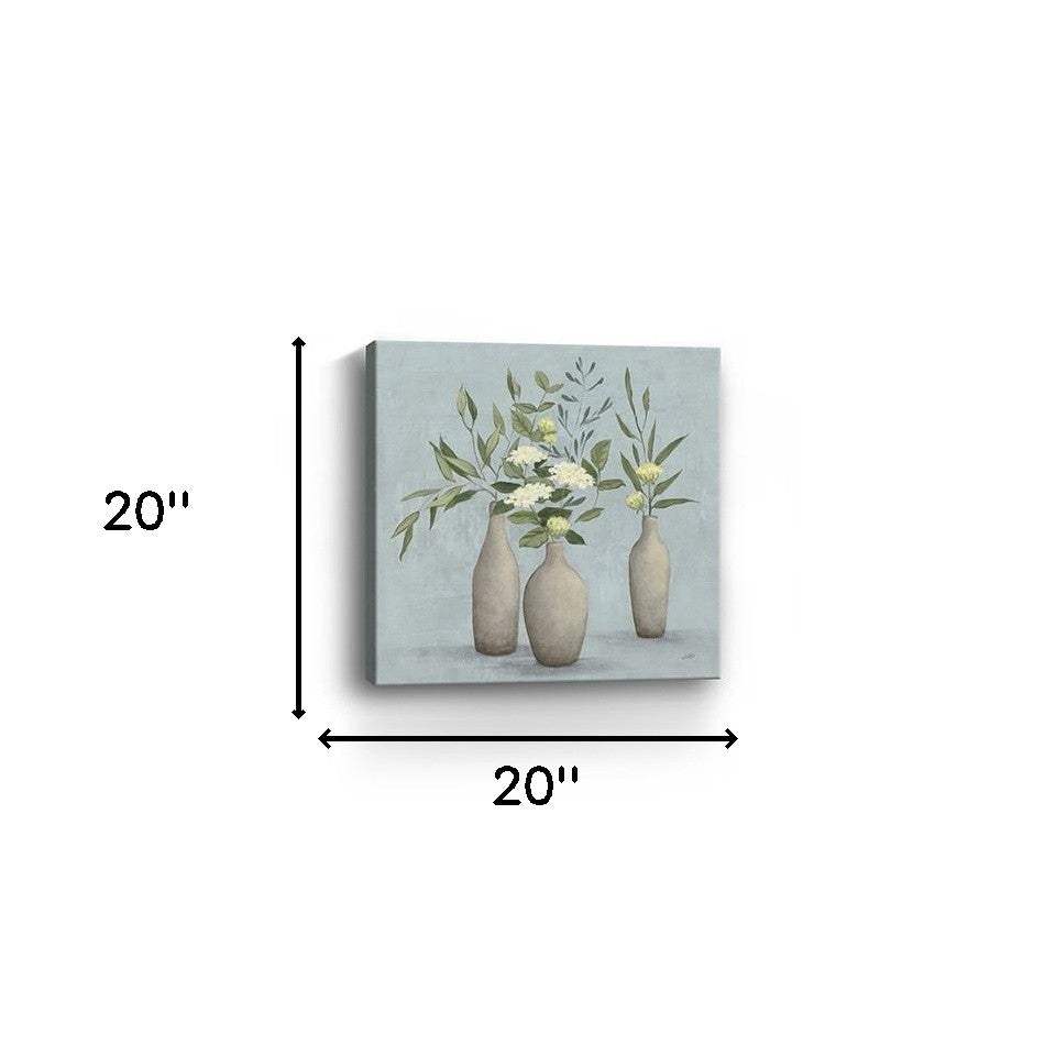 Bohemian Flowers In Ceramic Vases Unframed Print Wall Art - Image 4