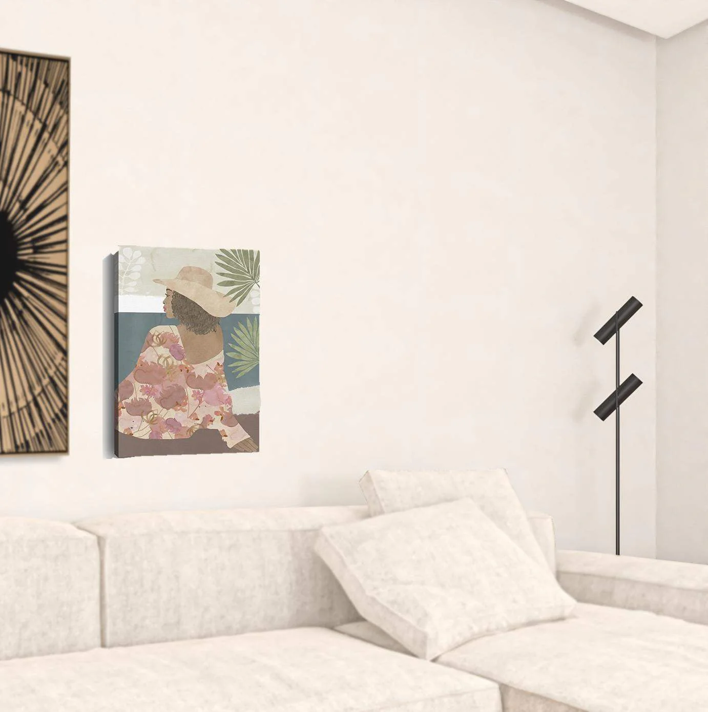 Bohemian Terracotta Lady Unframed Print Wall Art - Image 4