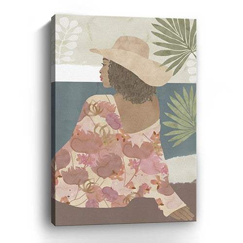 Bohemian Terracotta Lady Unframed Print Wall Art - Image 5