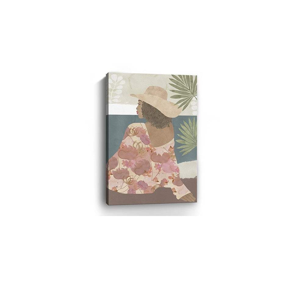 Bohemian Terracotta Lady Unframed Print Wall Art - Image 6