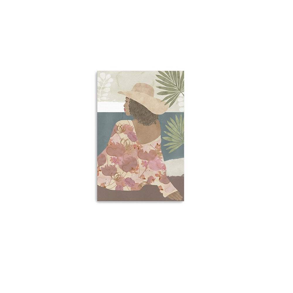 Bohemian Terracotta Lady Unframed Print Wall Art - Image 7