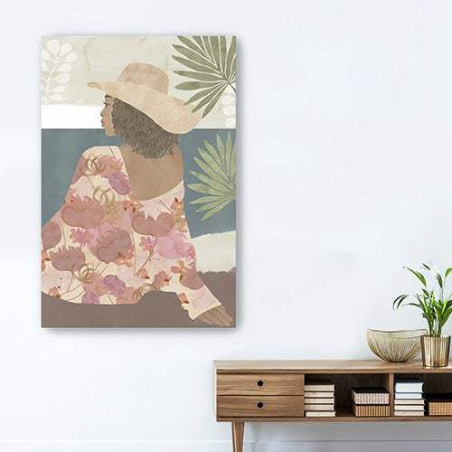 Bohemian Terracotta Lady Unframed Print Wall Art - Image 8