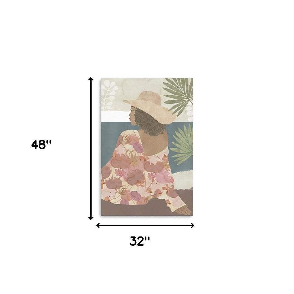 Bohemian Terracotta Lady Unframed Print Wall Art - Image 5