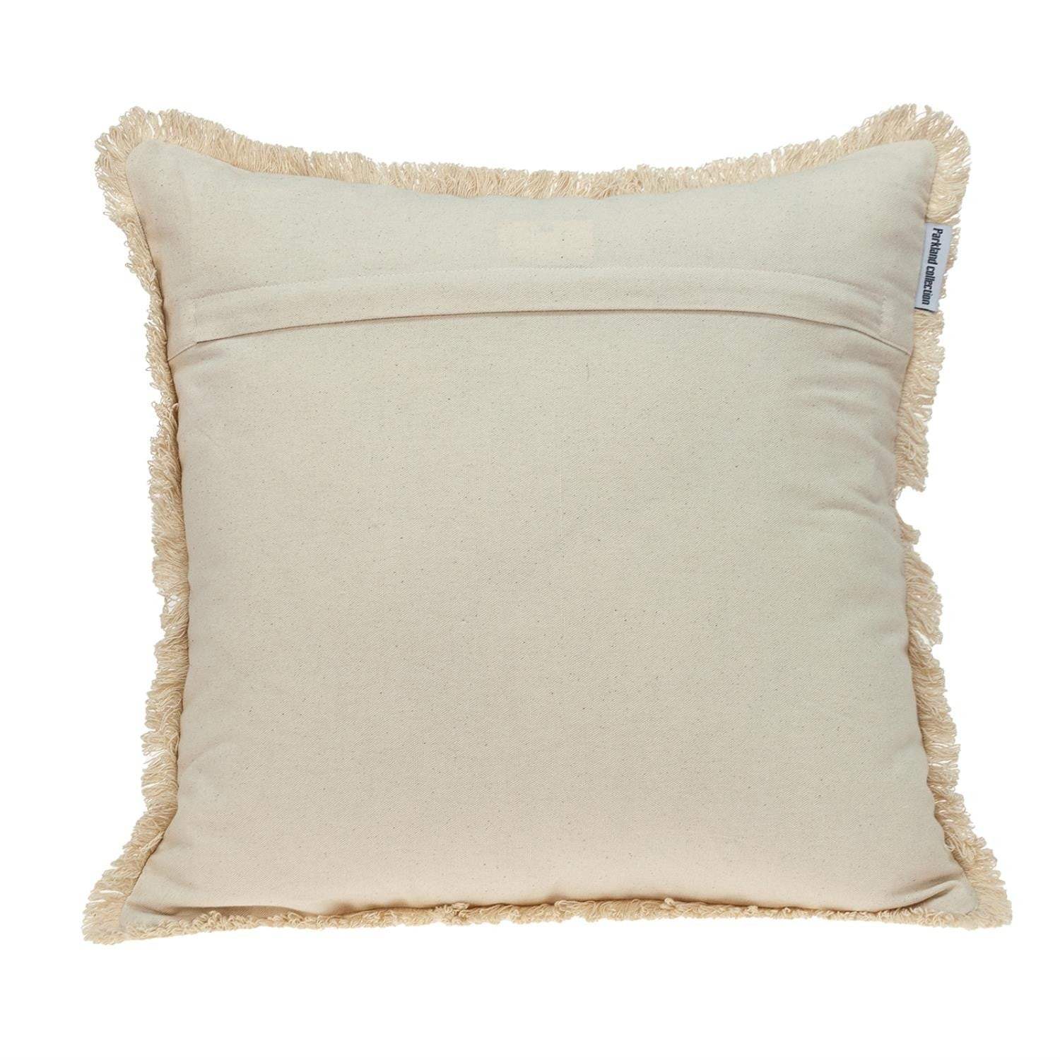 Boho Garland Beige and Brown Decorative Accent Pillow - Image 4
