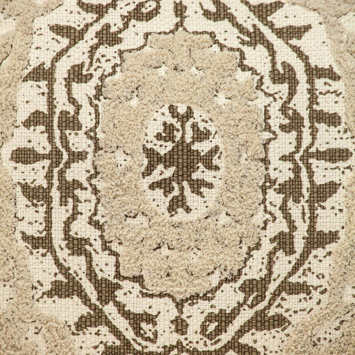 Boho Garland Beige and Brown Decorative Accent Pillow - Image 9