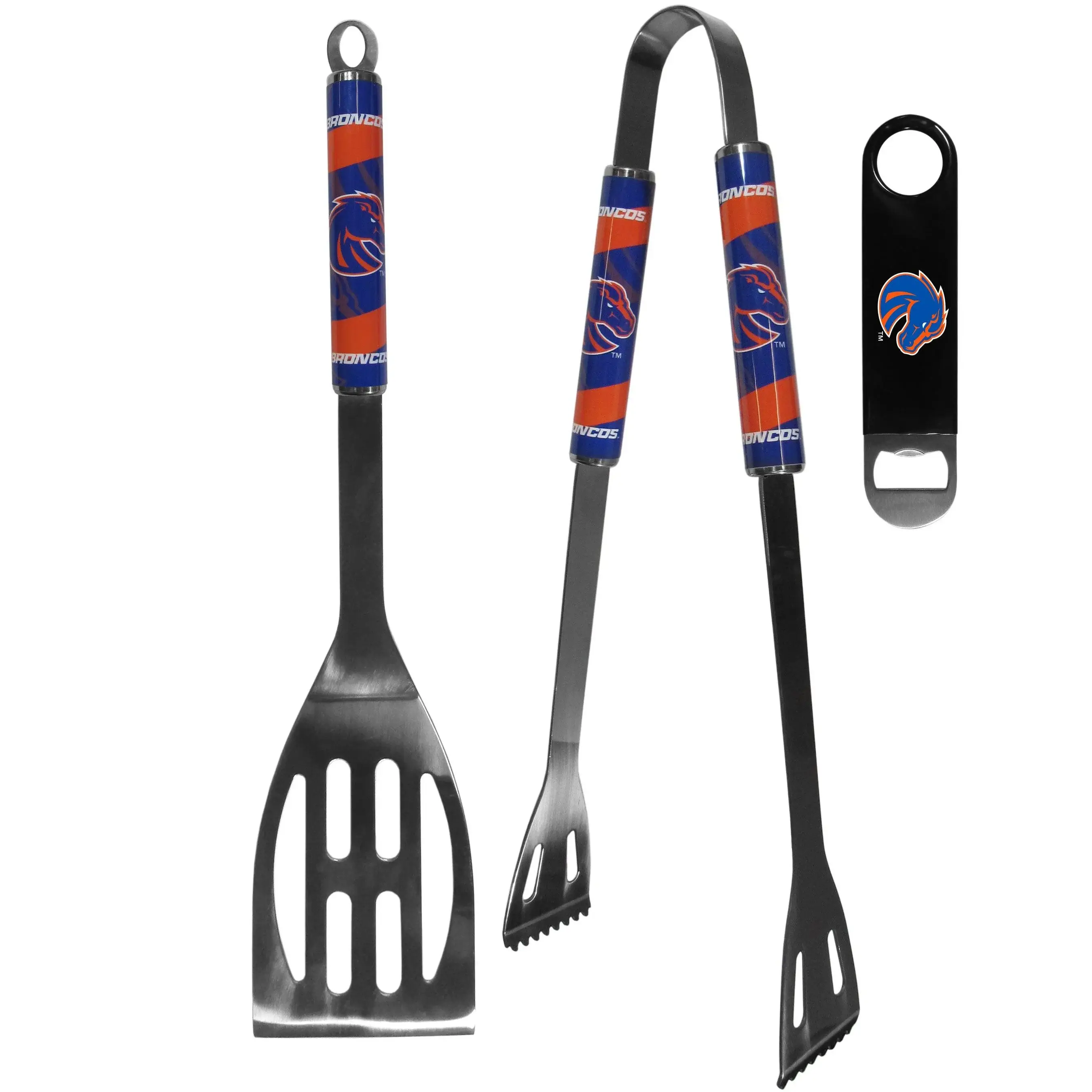 Boise St. Broncos 2 pc BBQ Set and Bottle Opener