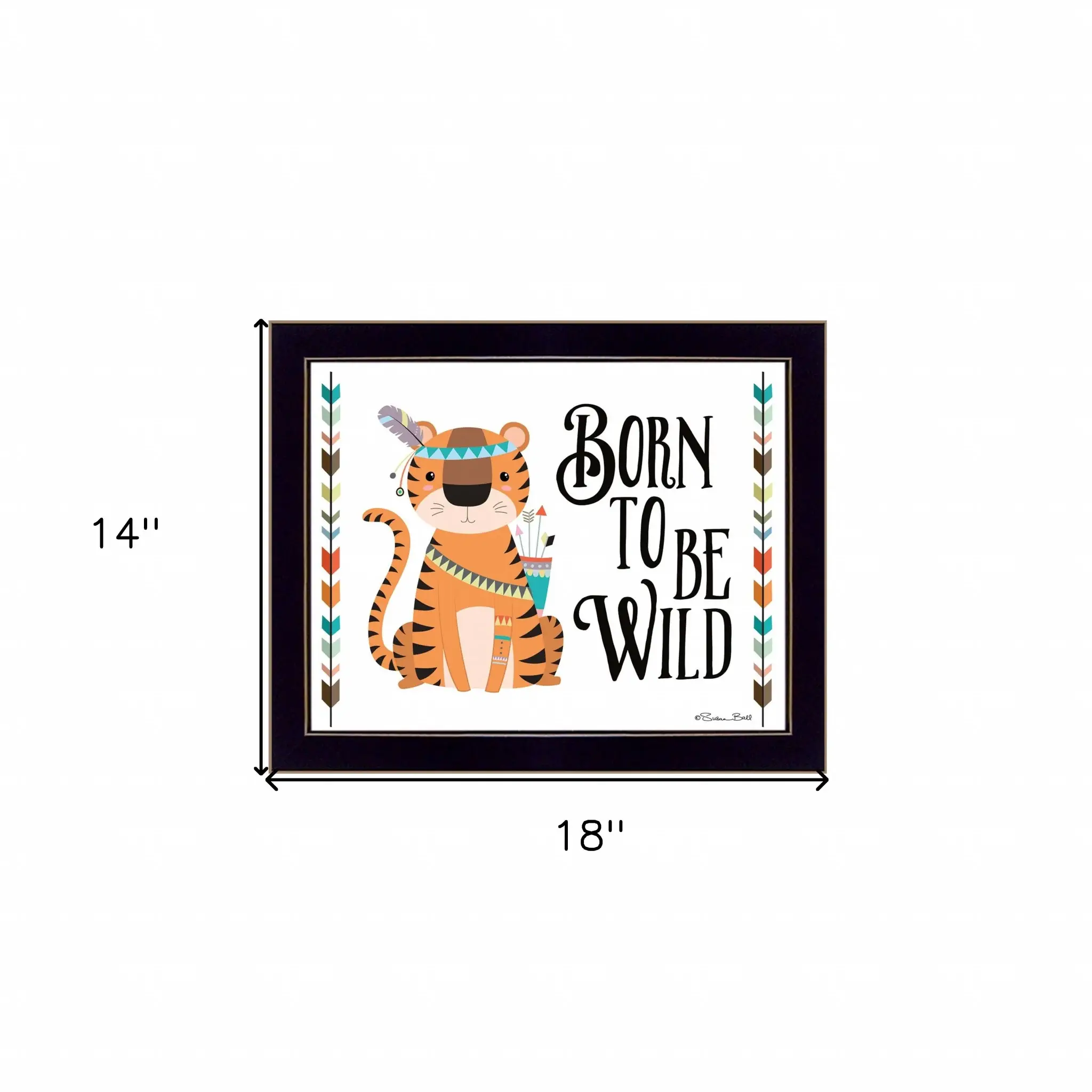 Born to be Wild 1 Black Framed Print Wall Art - Image 5