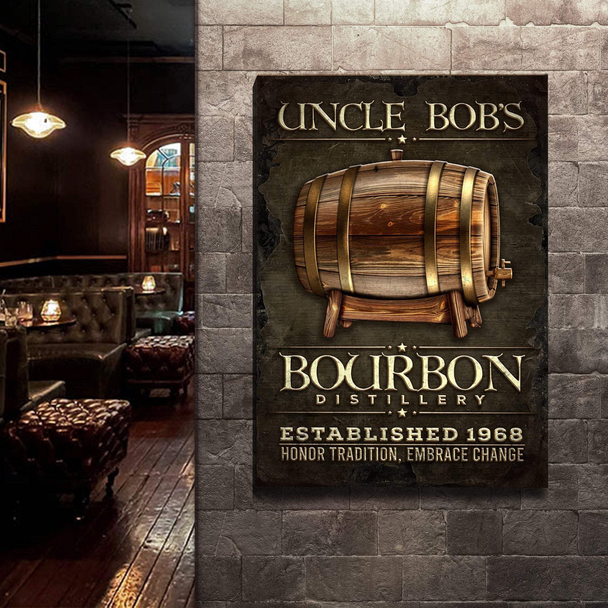 Bourbon Distillery Sign - Image 3