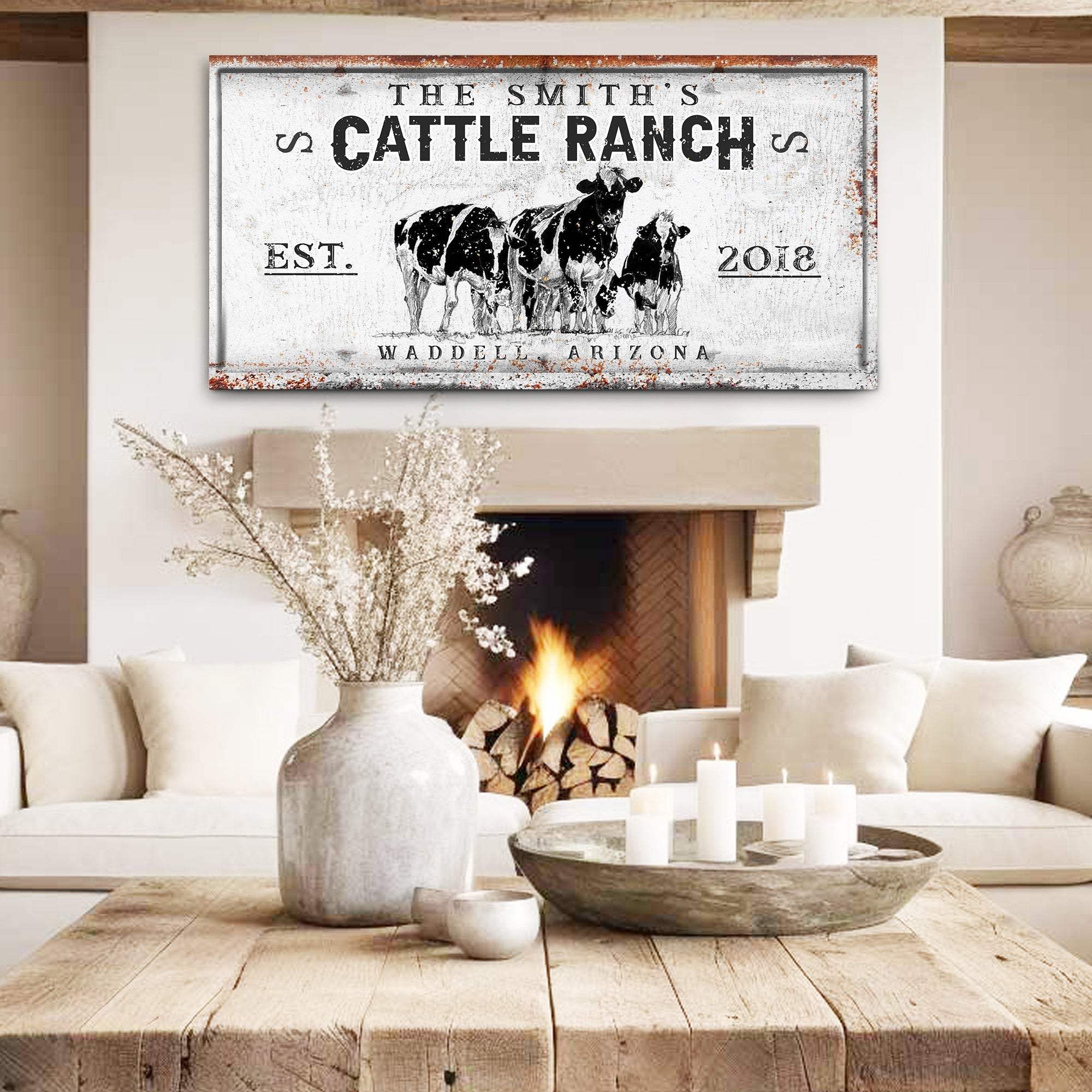Branded Cattle Ranch Sign V - Image 2