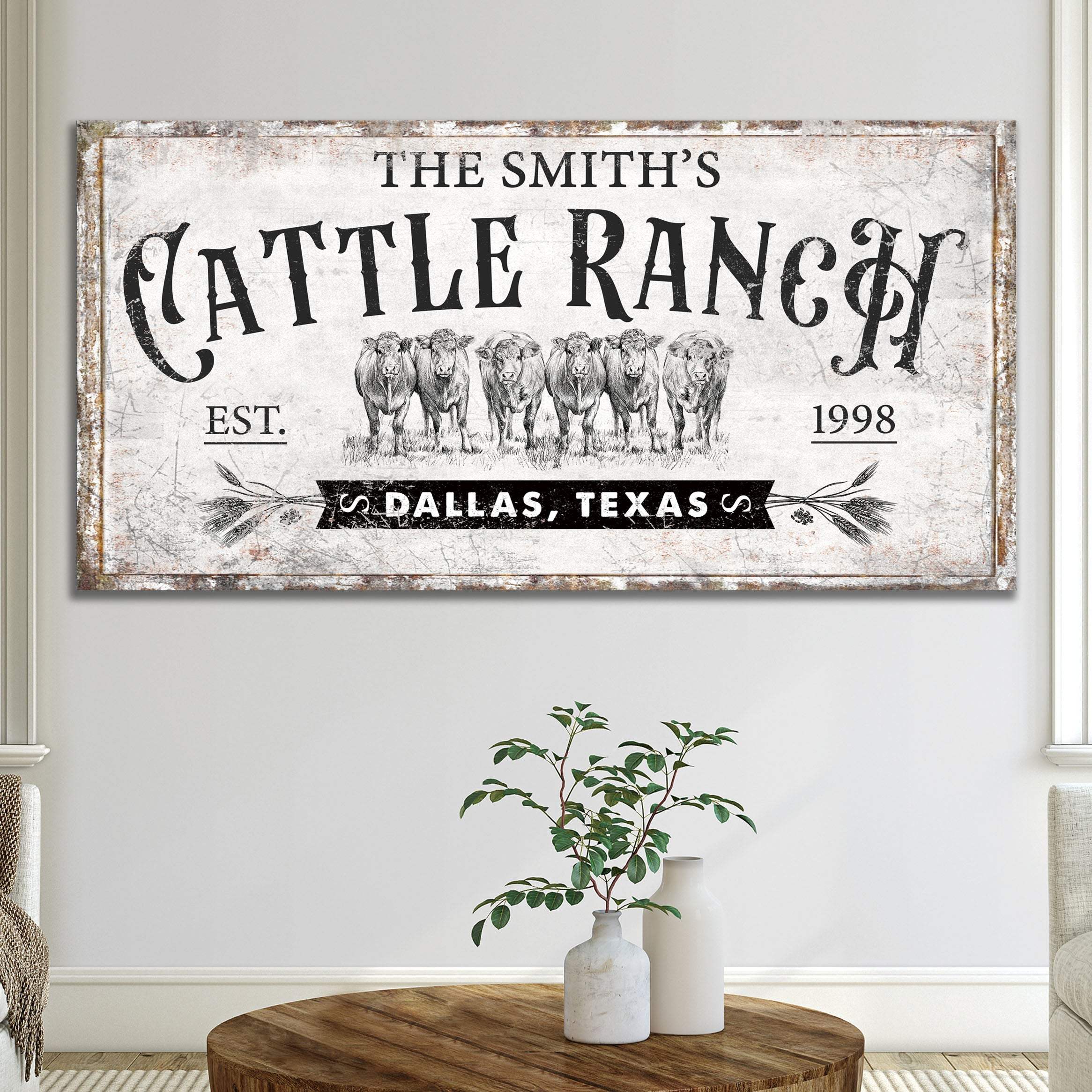Branded Cattle Ranch Sign VI - Image 2
