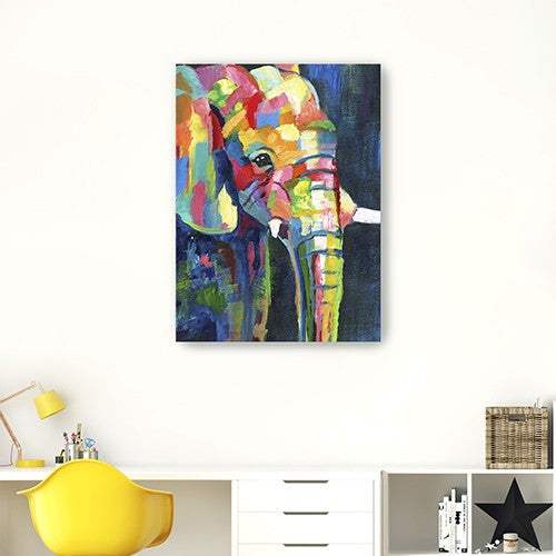 Bright Elephant Unframed Print Wall Art - Image 4