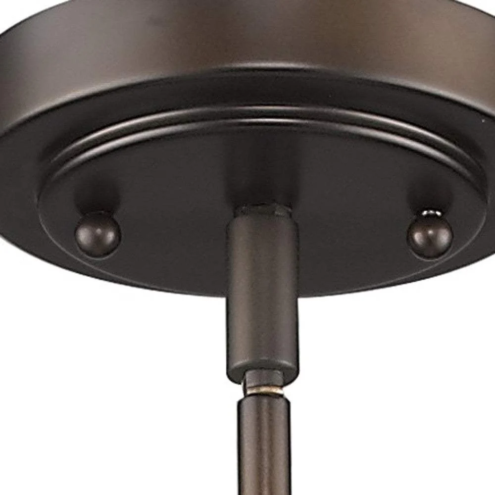 Bronze Frosted Glass Hanging Light - Image 5
