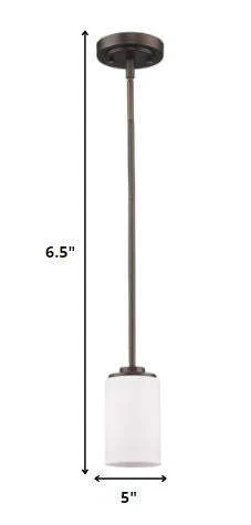 Bronze Frosted Glass Hanging Light - Image 6