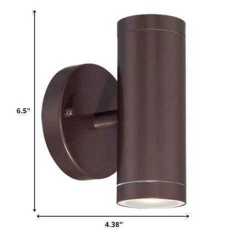 Bronze LED Two Light Can Shape Wall Sconce - Image 5