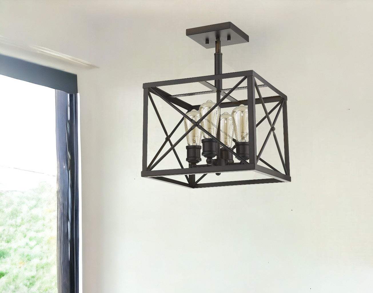 Brooklyn 4-Light Oil-Rubbed Bronze Convertible Pendant - Image 2
