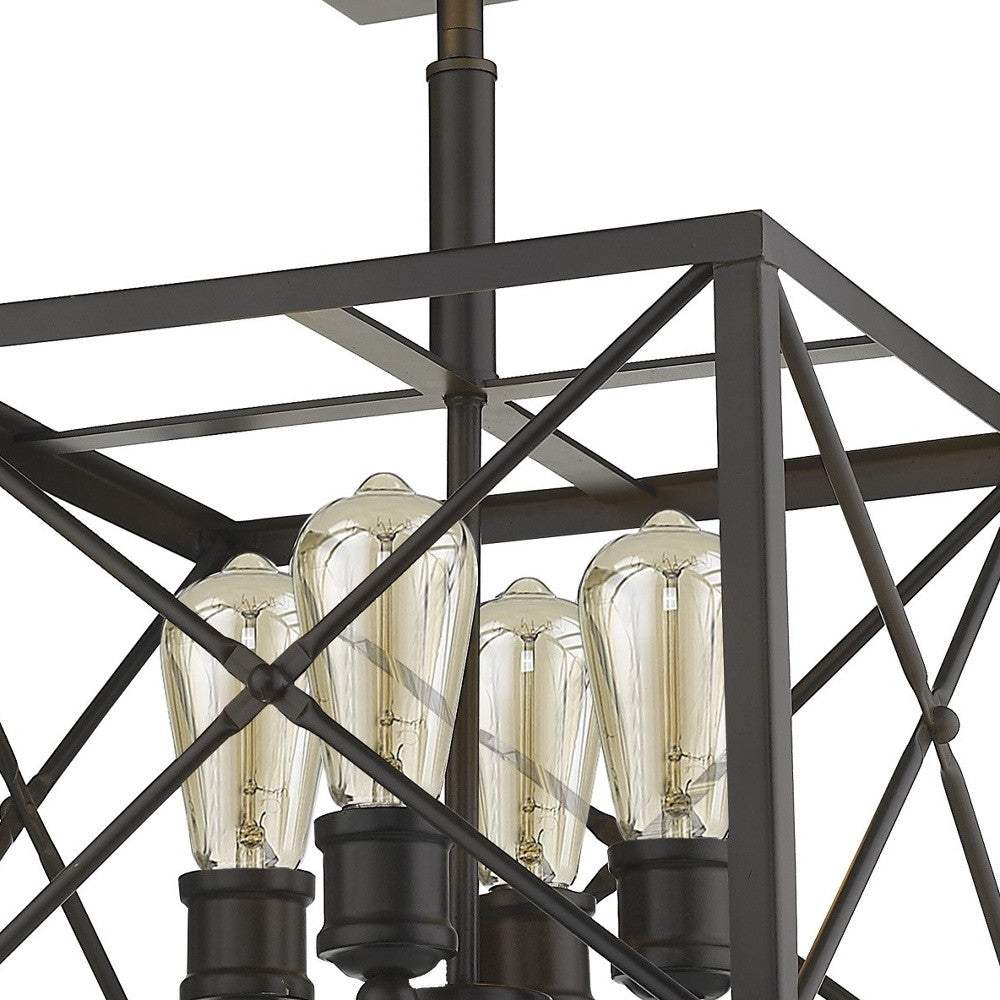 Brooklyn 4-Light Oil-Rubbed Bronze Convertible Pendant - Image 5