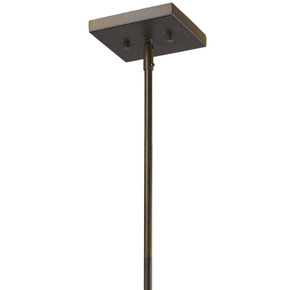 Brooklyn 4-Light Oil-Rubbed Bronze Pendant With Metal Framework Shade - Image 4