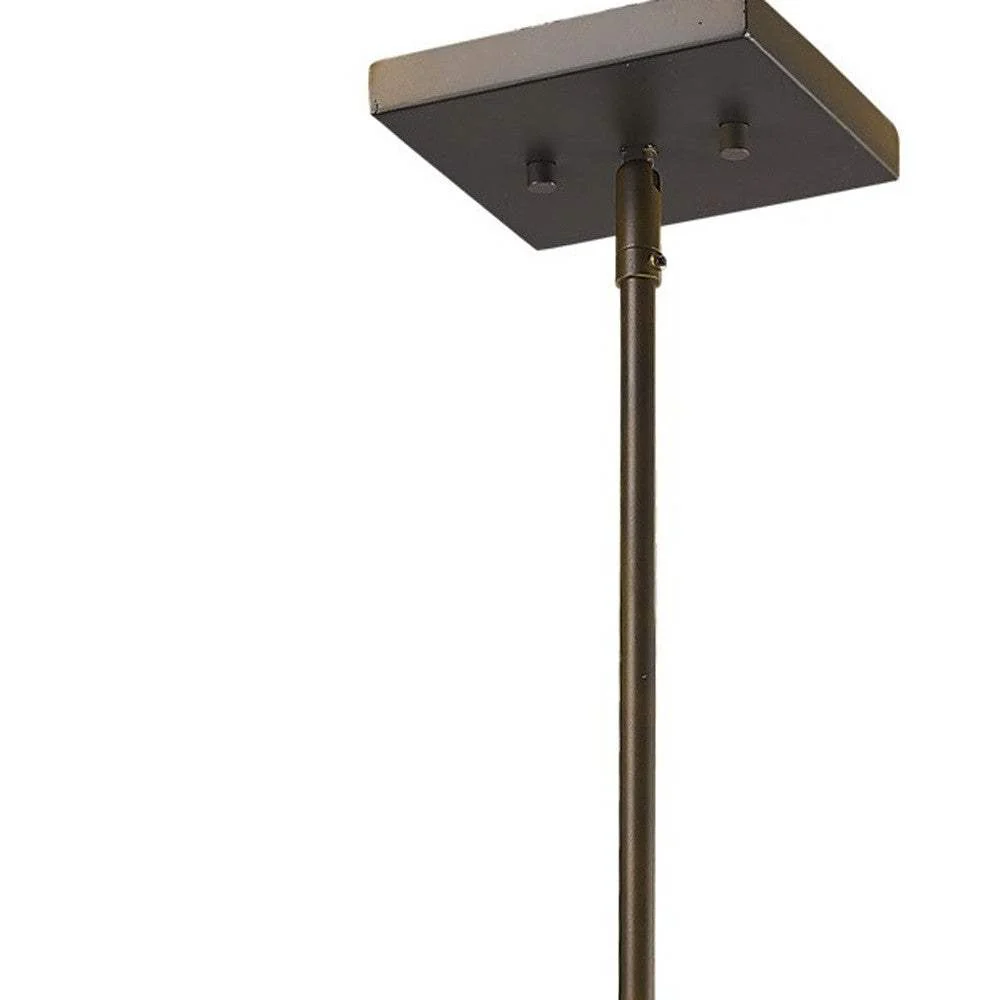 Brooklyn 4-Light Oil-Rubbed Bronze Pendant With Metal Framework Shade - Image 5