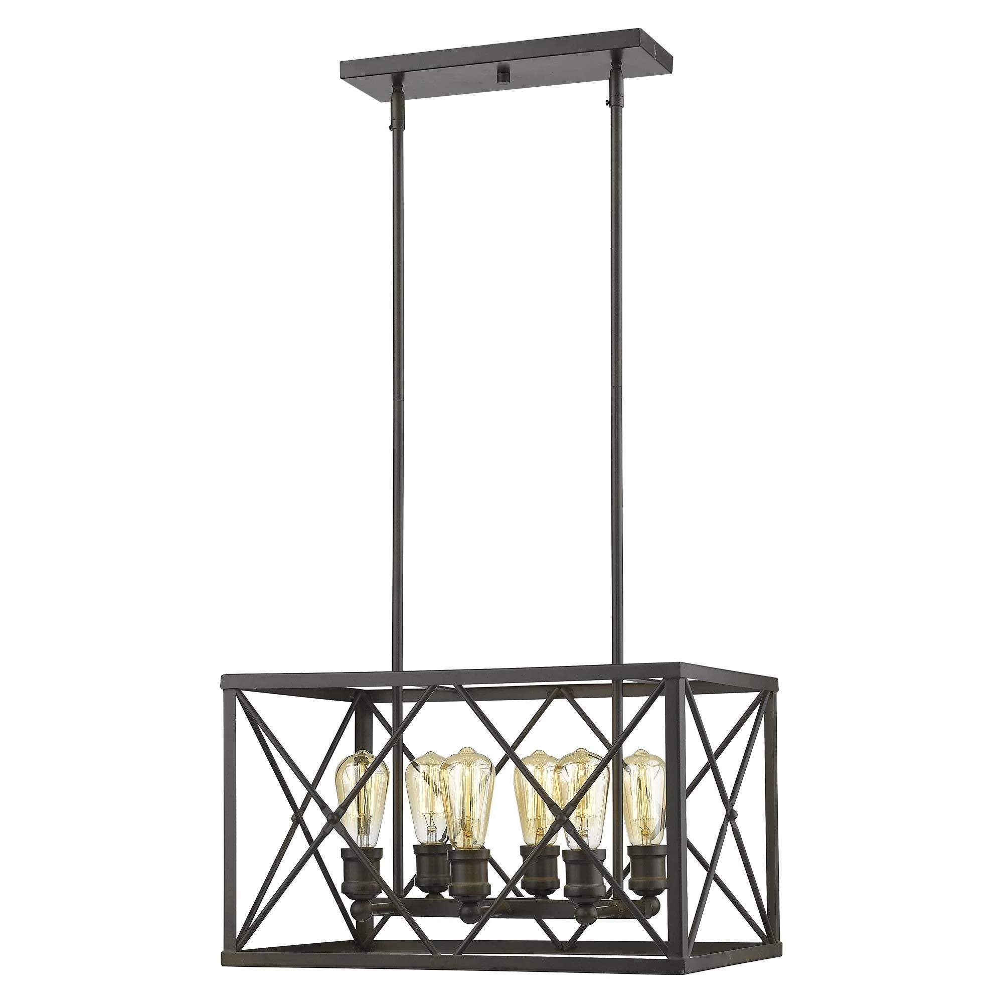 Brooklyn 6-Light Oil-Rubbed Bronze Pendant - Image 3