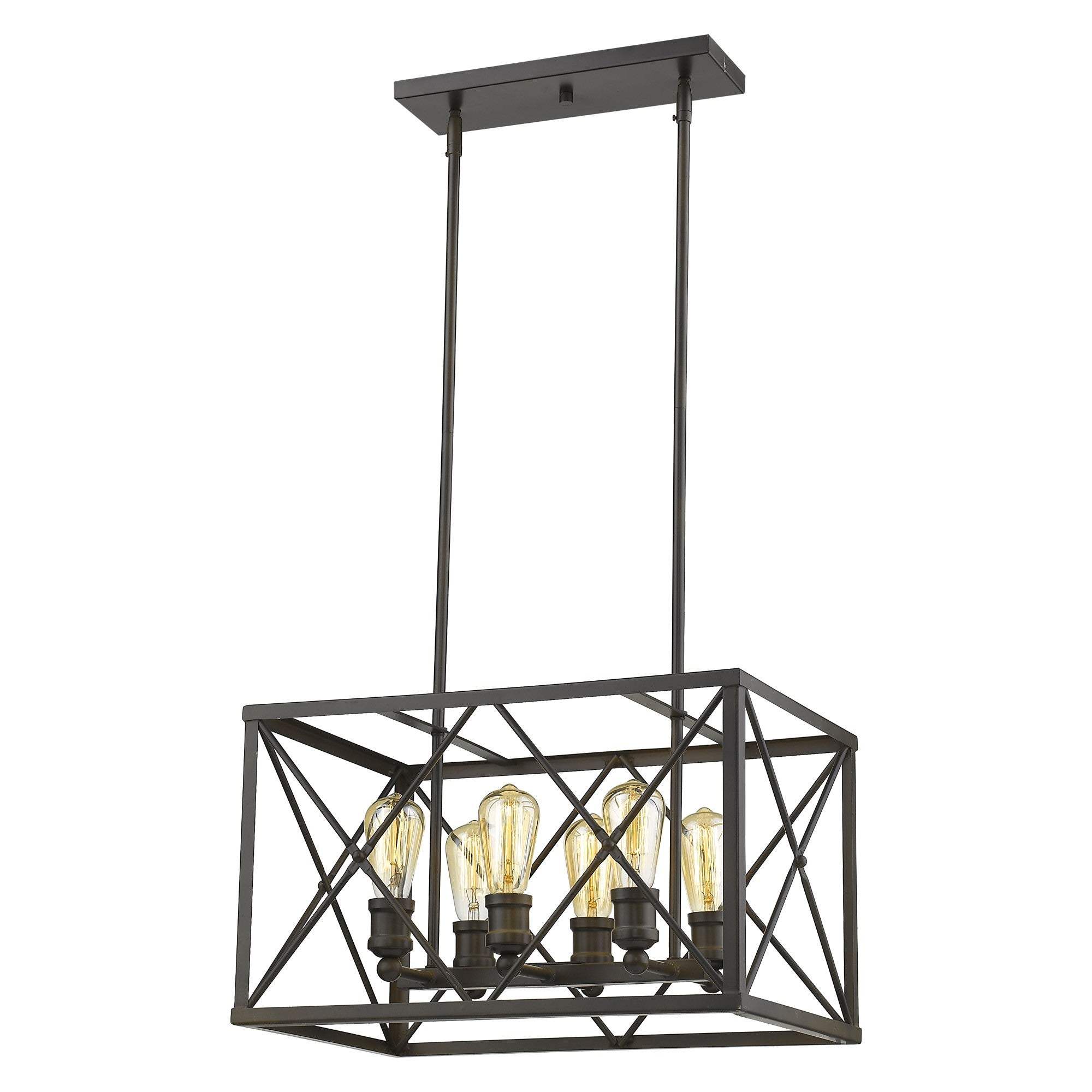 Brooklyn 6-Light Oil-Rubbed Bronze Pendant - Image 6