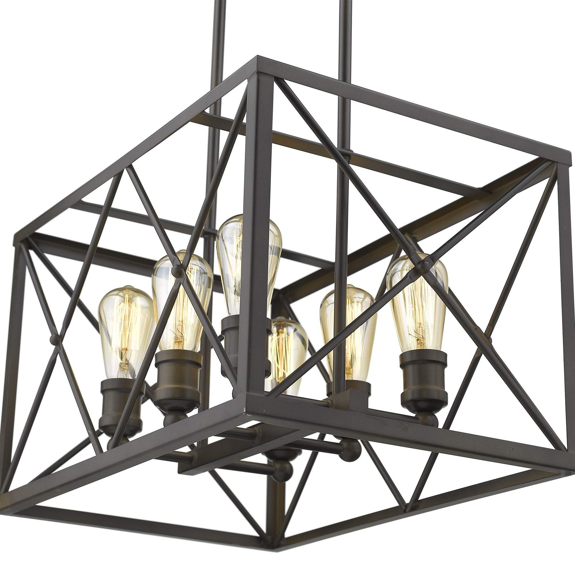 Brooklyn 6-Light Oil-Rubbed Bronze Pendant - Image 7