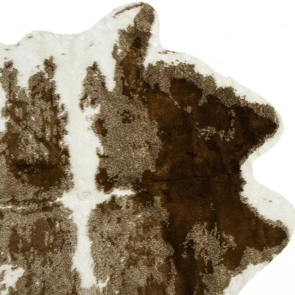 Brown And White Animal Print Area Rug - Image 6