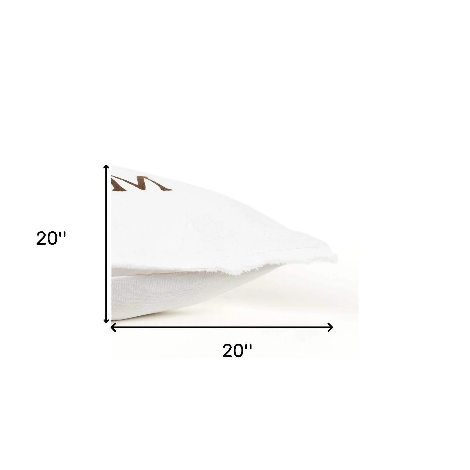 Brown and White Get Off My Nuts Modern Throw Pillow - Image 4