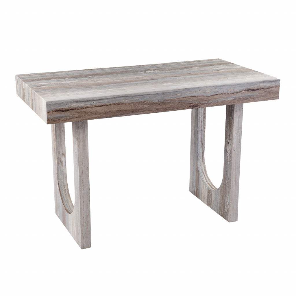 Brown Faux Marble Writing Desk - Image 3