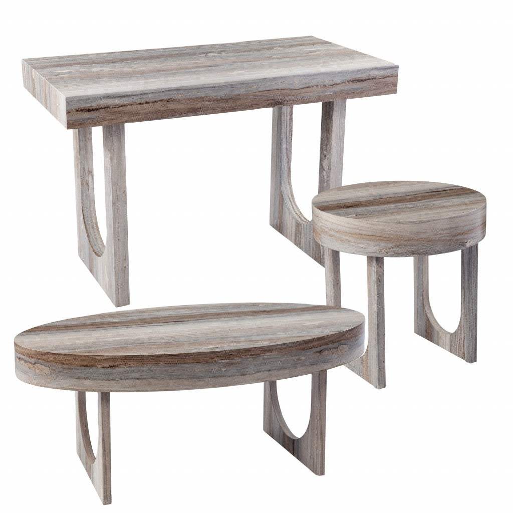 Brown Faux Marble Writing Desk - Image 6