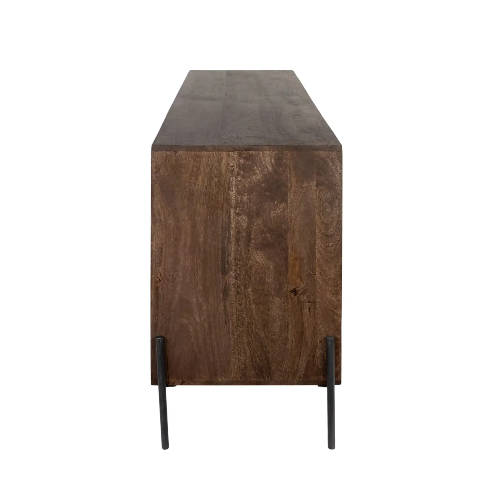 Brown Solid Wood Sideboard With 6 Drawers And 2 Cabinet Doors - Image 7