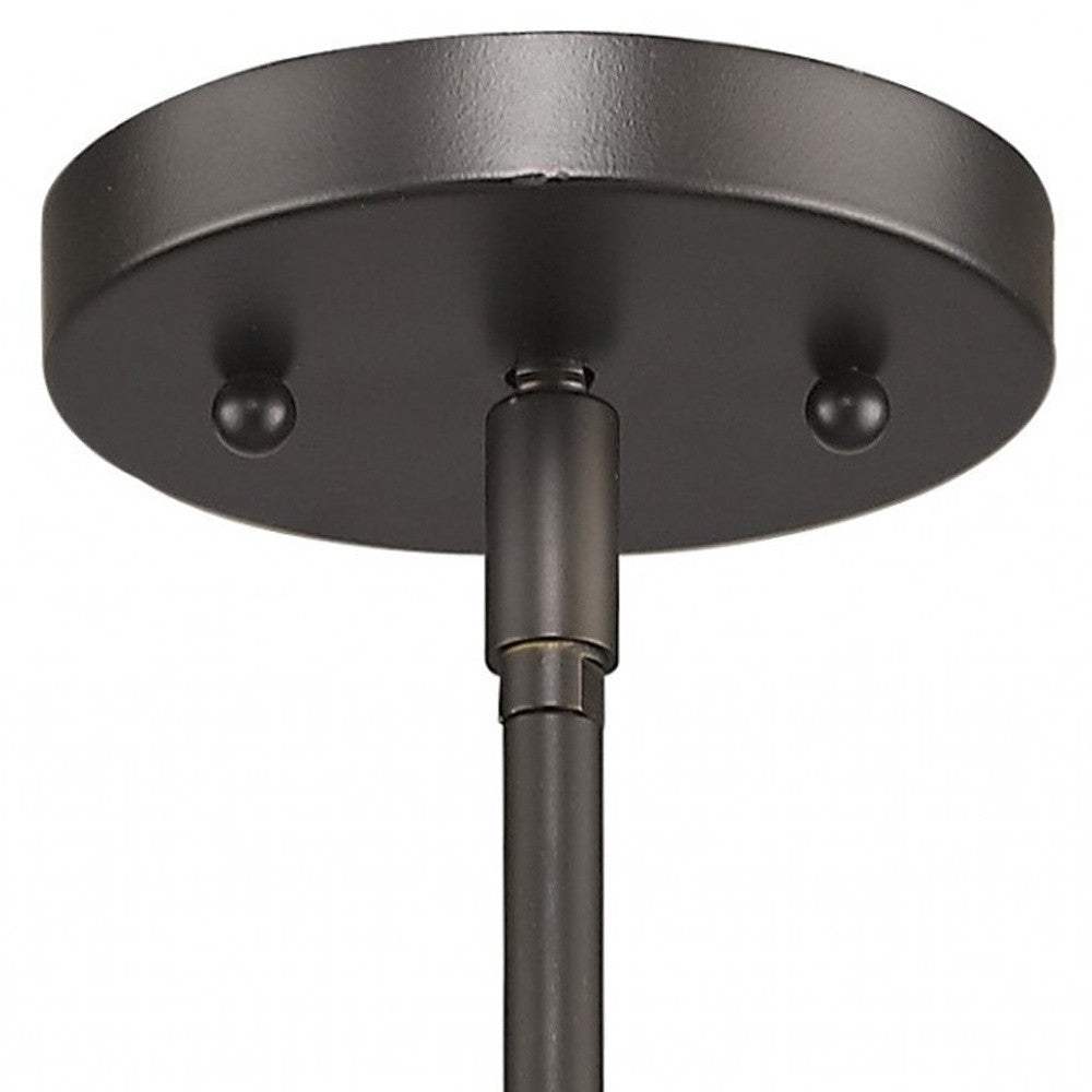 Brushed Bronze Minimalist Cylindrical Hanging Light - Image 4