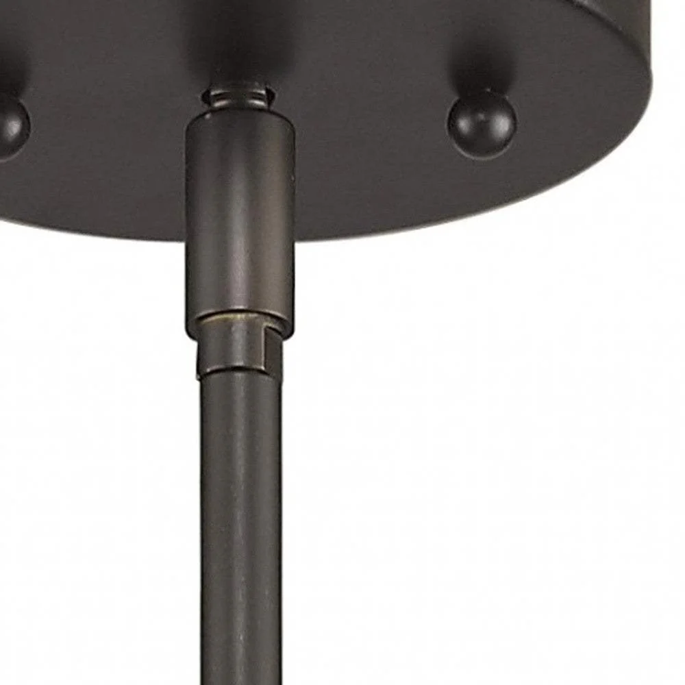 Brushed Bronze Minimalist Cylindrical Hanging Light - Image 5