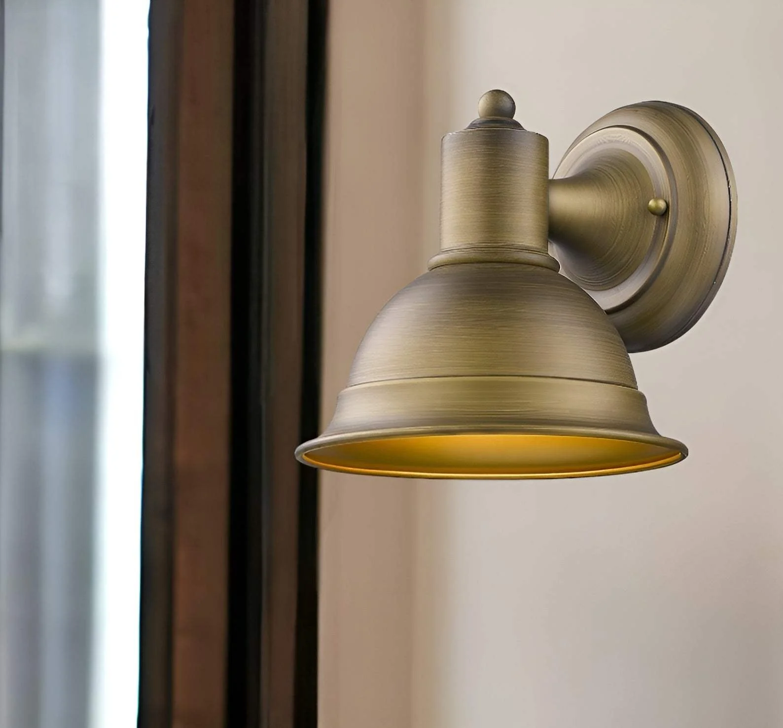 Brushed Gold Aluminum Wall Sconce - Image 2