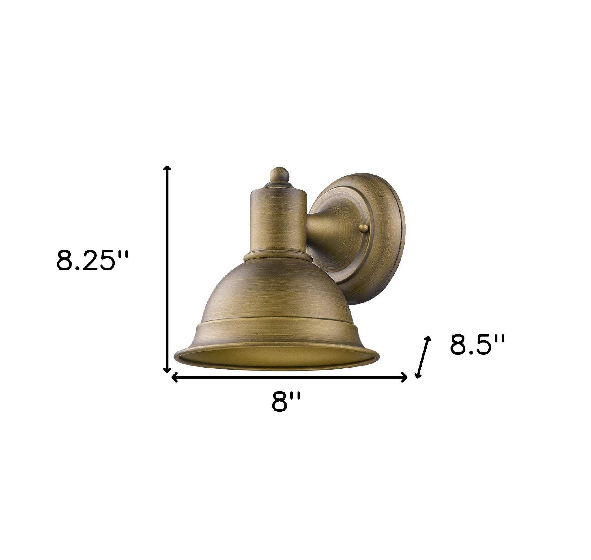 Brushed Gold Aluminum Wall Sconce - Image 6