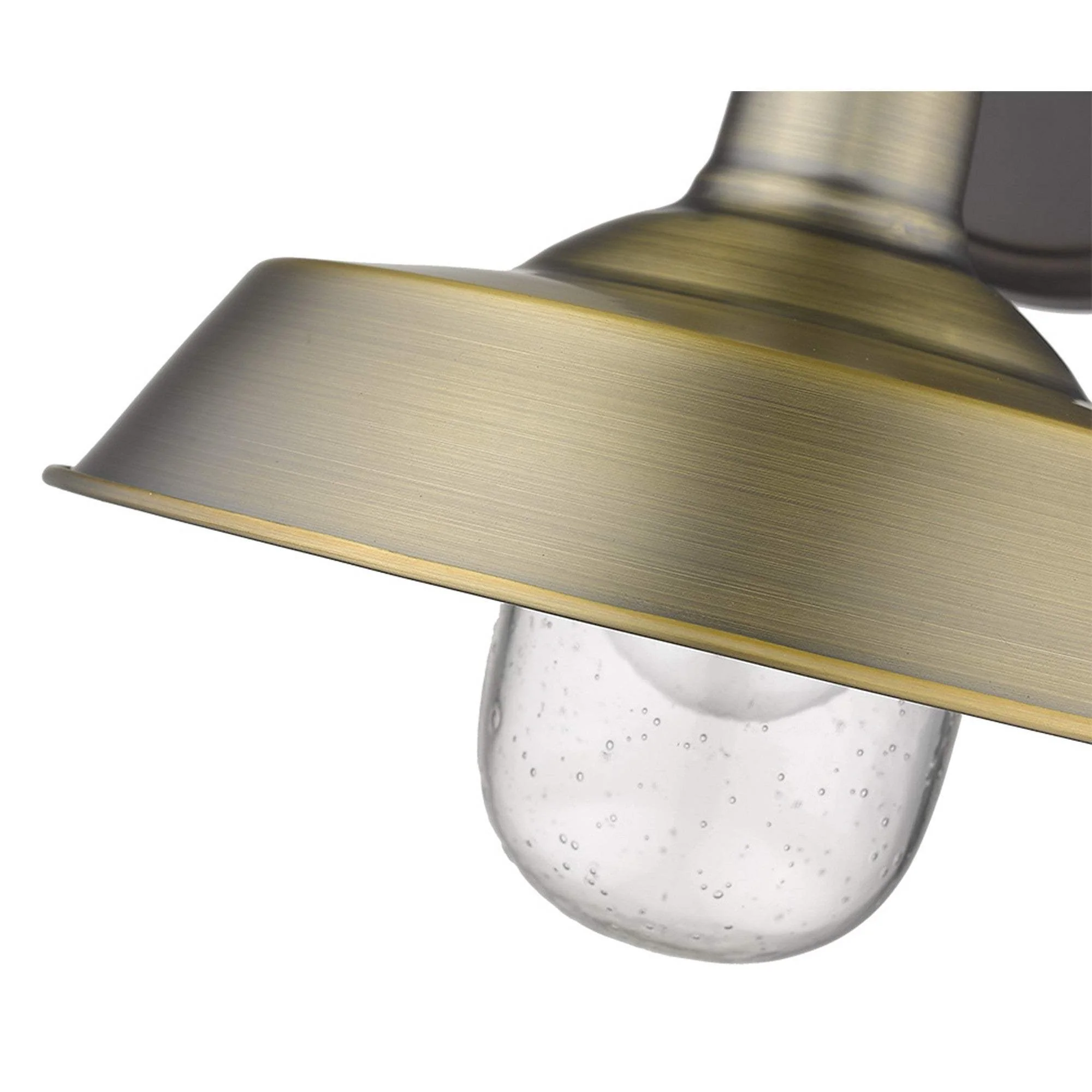 Brushed Gold Shallow Plate Shape Wall Light - Image 9