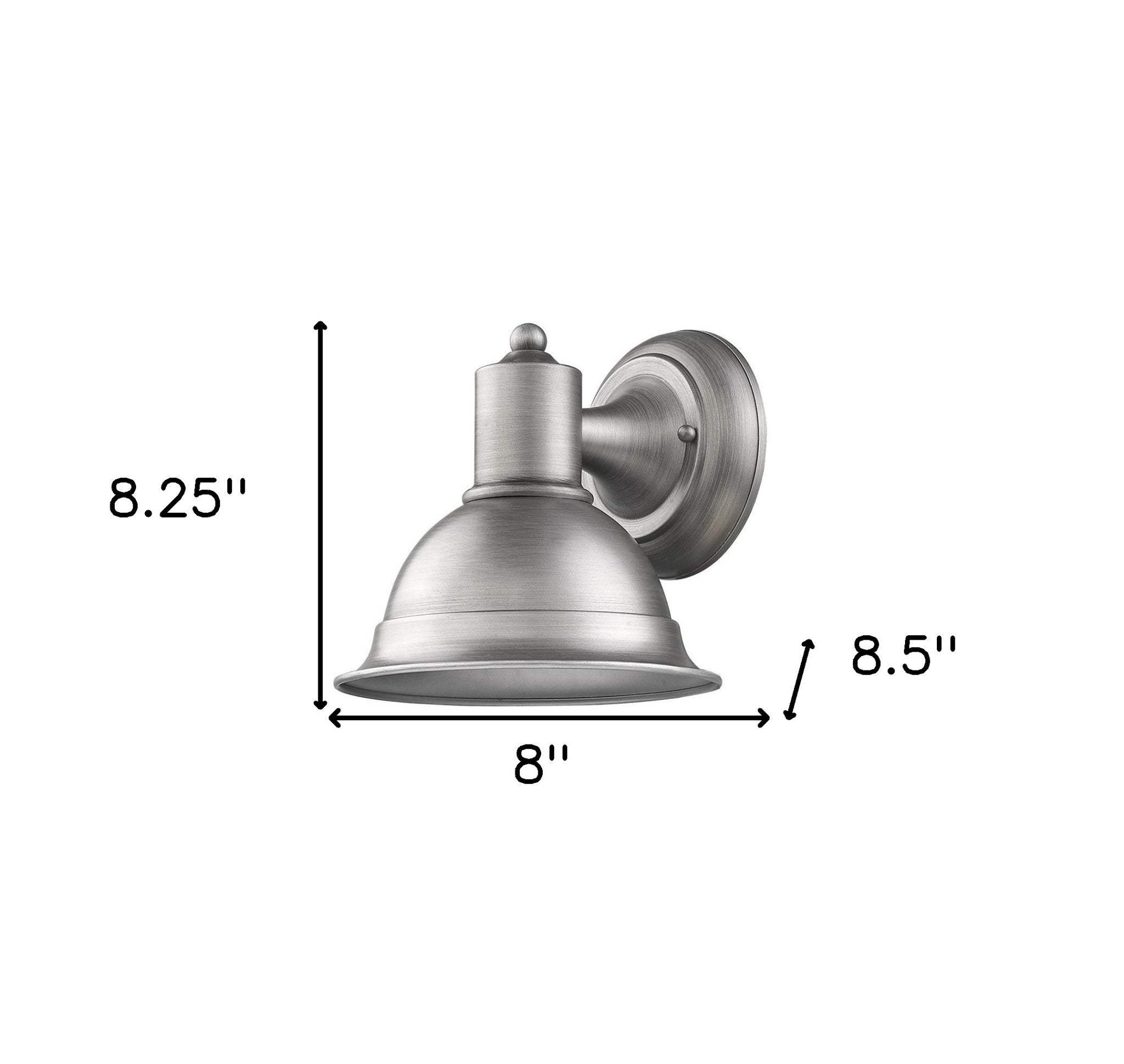 Brushed Silver Aluminum Wall Sconce - Image 5