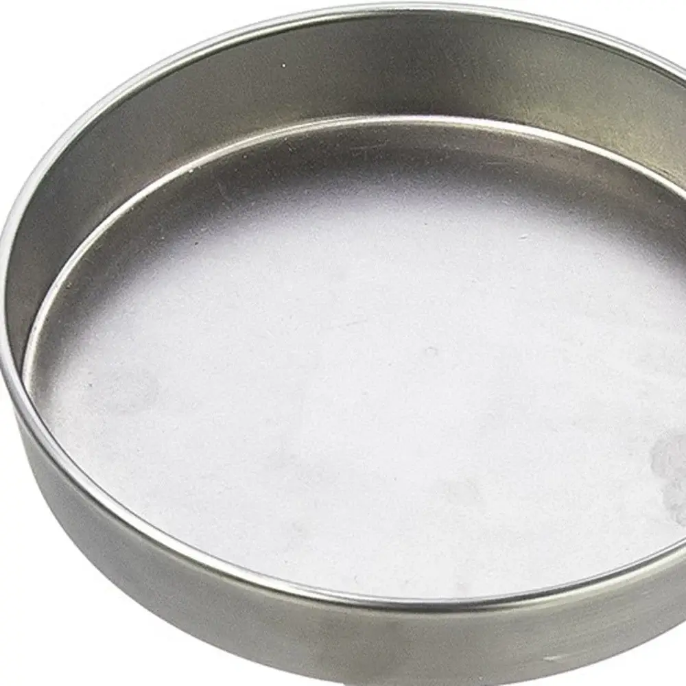 Brushed Silver Finish Drink Size Accent Table - Image 3