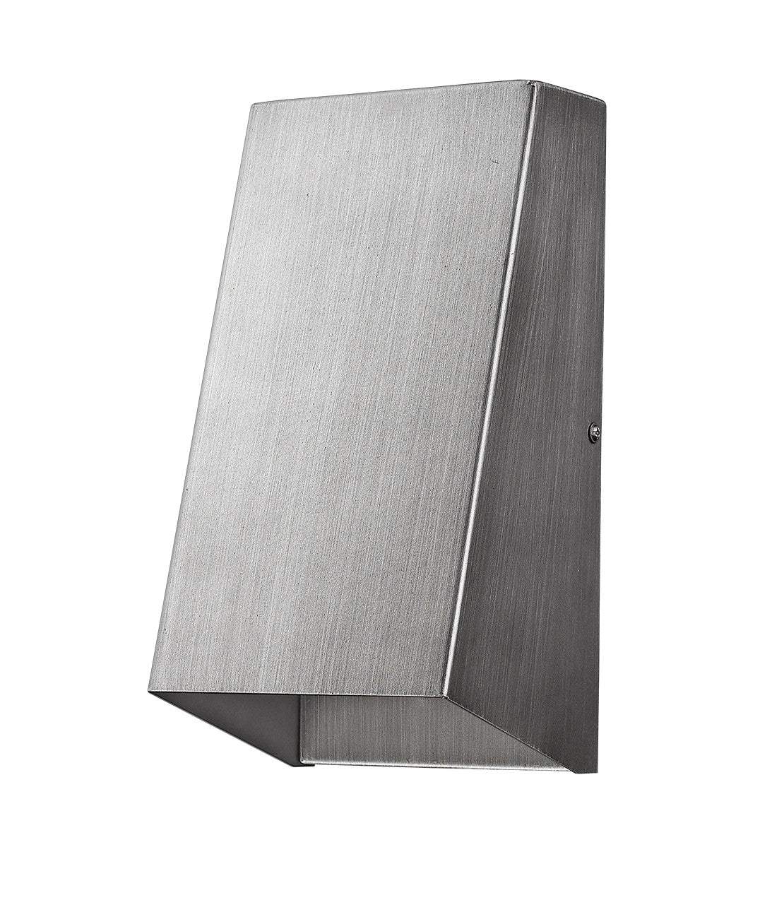 Brushed Silver Geometric Wall Sconce - Image 2