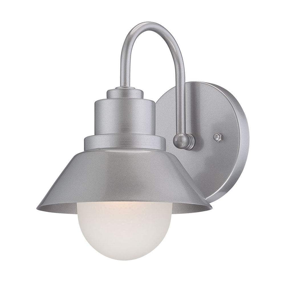 Brushed Silver Lamp Shade Wall Light - Image 3