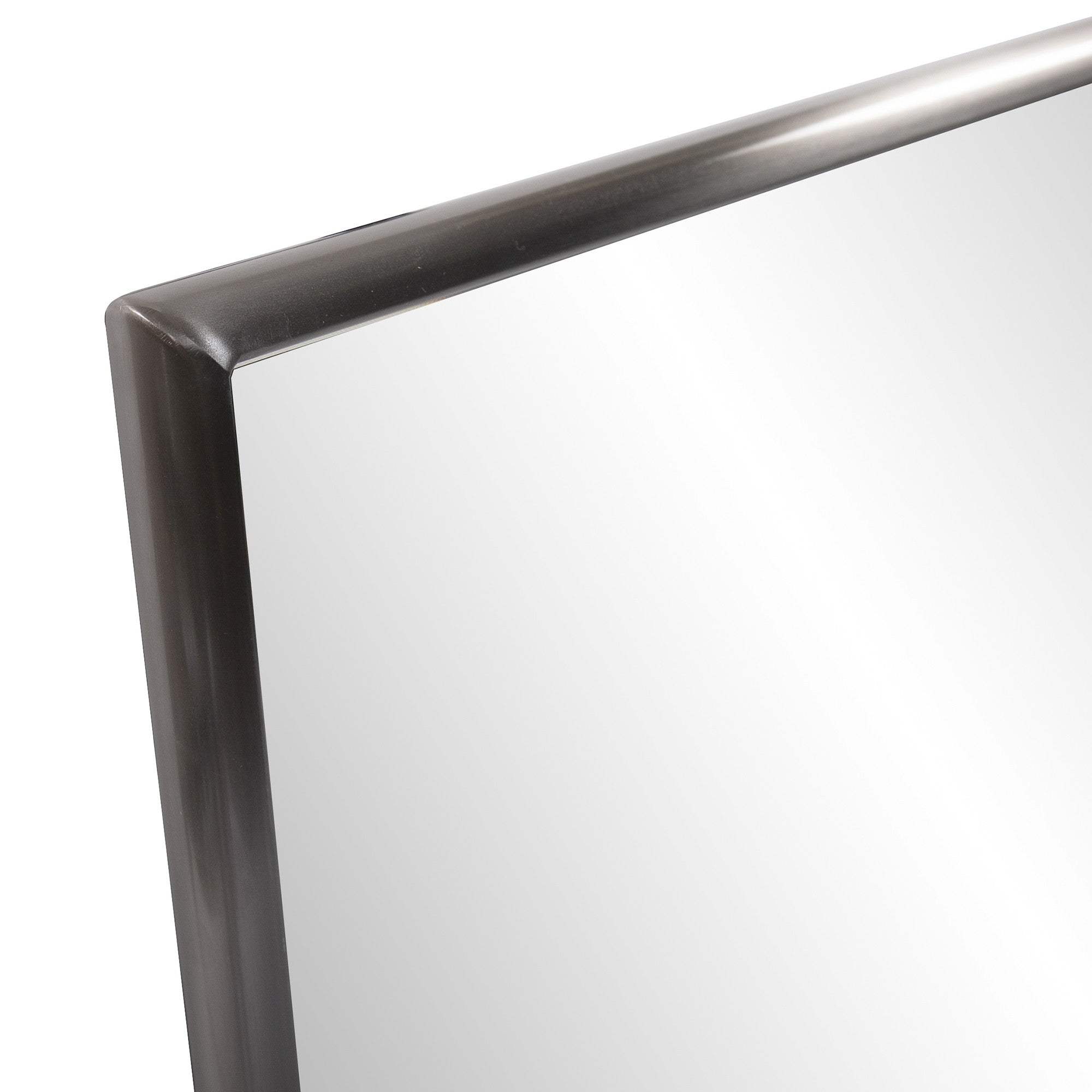 Brushed Titanium Rectangular Wall Mirror - Image 4