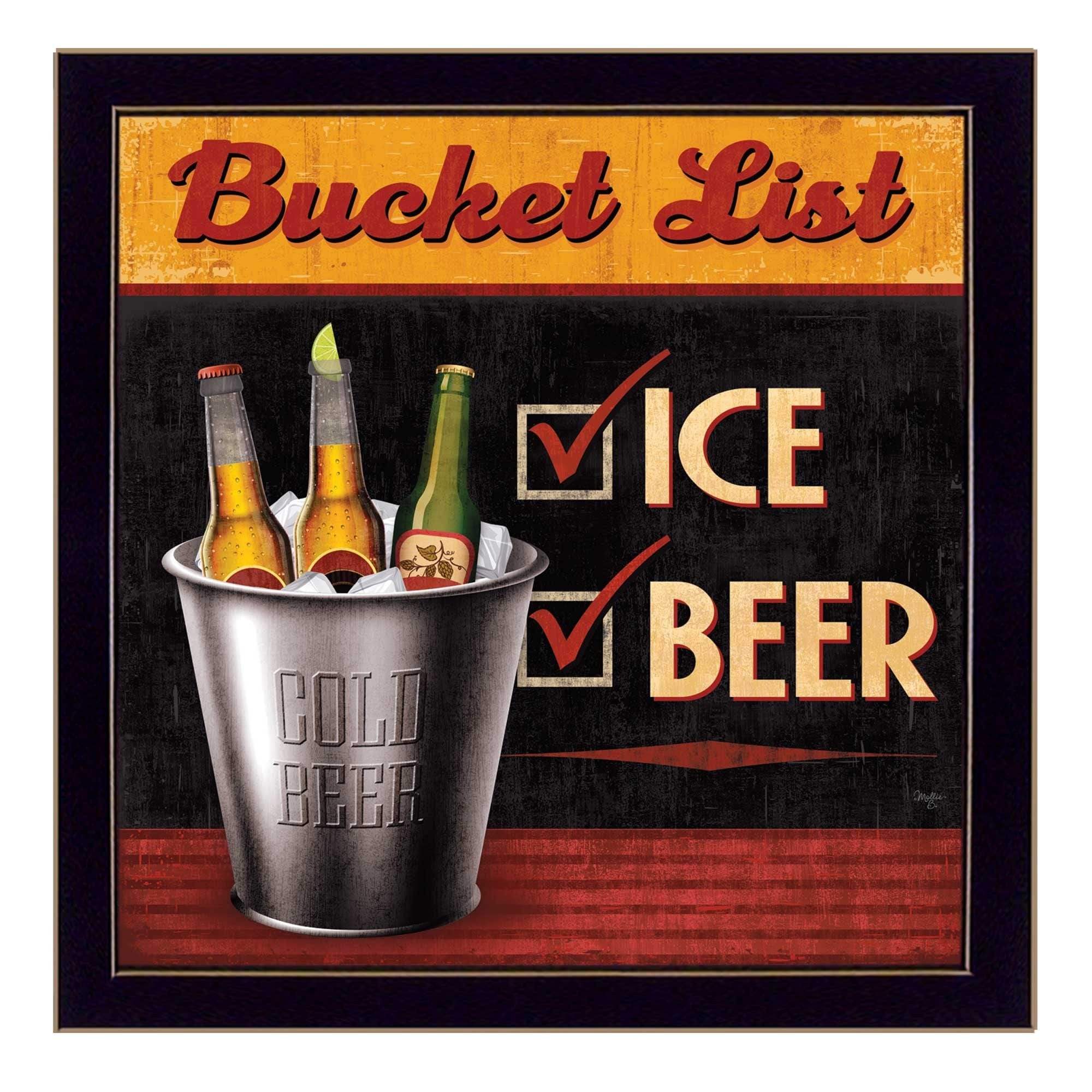 Bucket List Black Framed Print Wall Art - Image 2