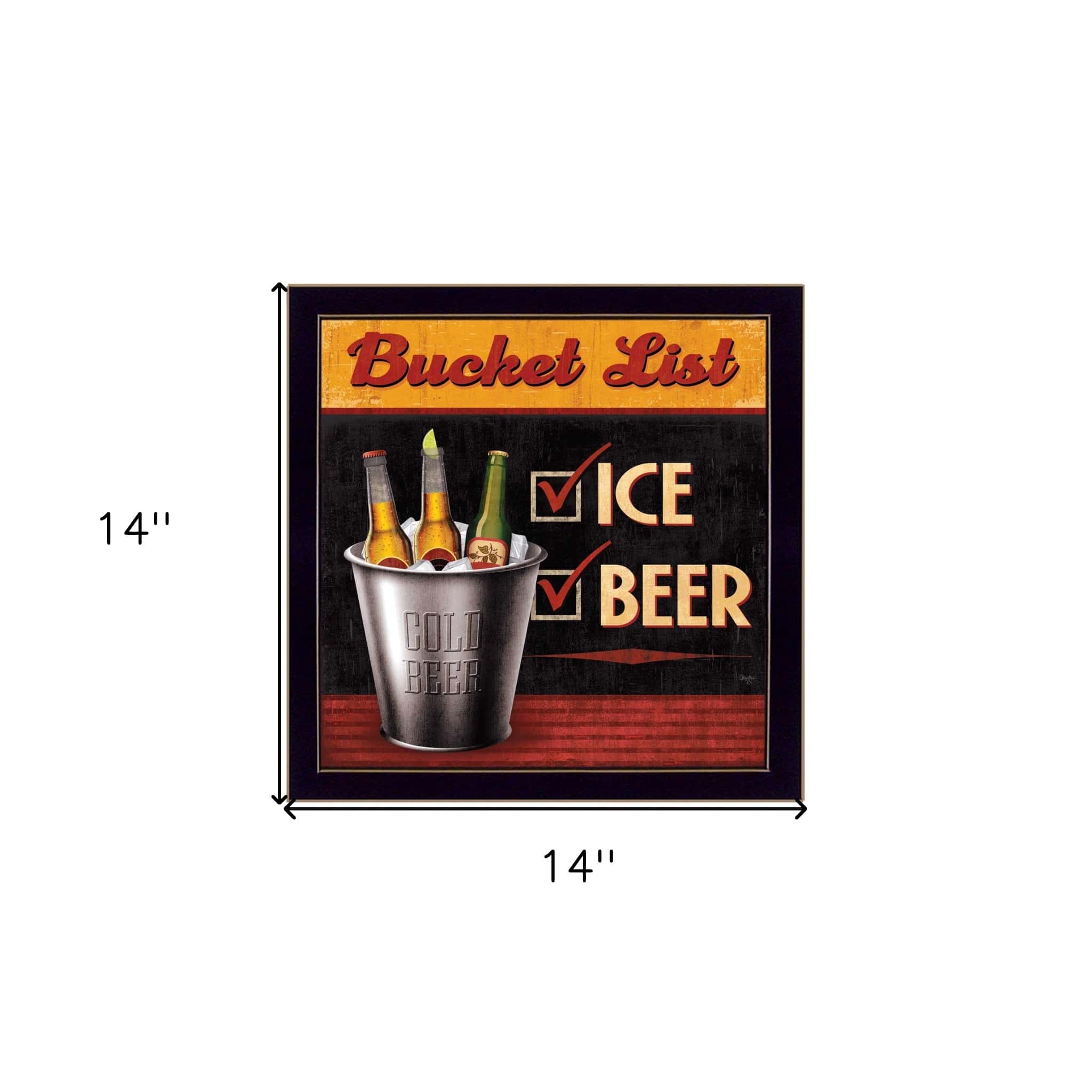 Bucket List Black Framed Print Wall Art - Image 5